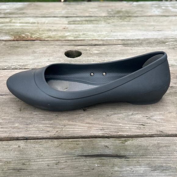 Crocs Ballet Flats 9 Gray Lina Shoes - Picture 1 of 7